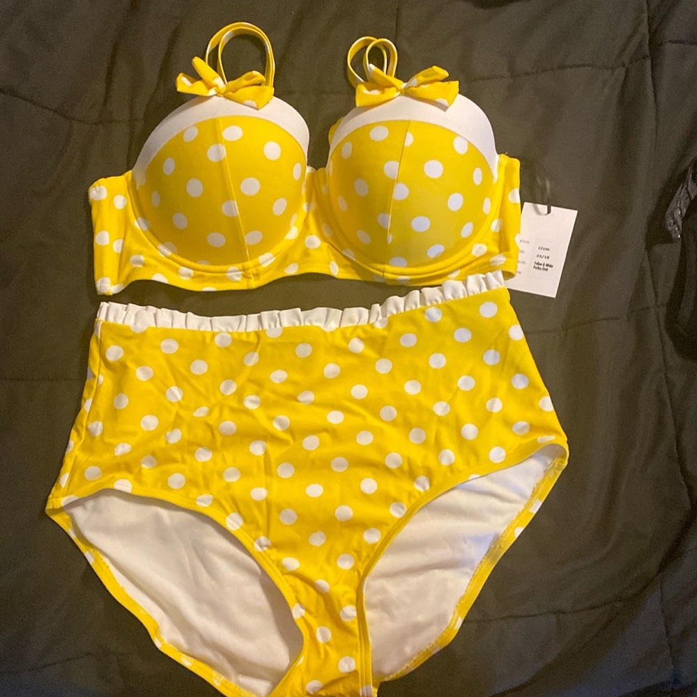High waisted retro style bikini